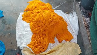 fabric dyeing  Fabric dyeing yellow color Direct dyes [upl. by Elrae]