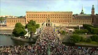 The Swedish anthem at the Swedish royal wedding 19th June 2010 [upl. by Nordgren]