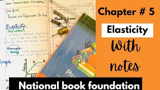 Unit 5 Elasticity Class 9 New book National Book Foundation Lecture 1 [upl. by Mraz730]