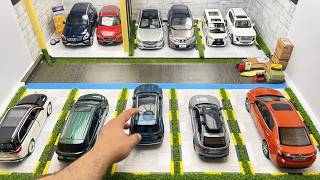 parking 118 diecast model car and 124 diecast model Mini Parking review [upl. by Einad903]