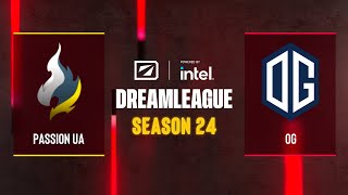 Dota2  Passion UA vs OG  DreamLeague Season 24  CQ  WEU [upl. by Xenia]