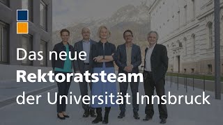 Das neue Rektoratsteam der Universität Innsbruck [upl. by Shawnee]