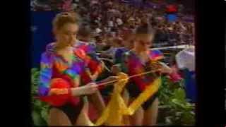 RUSSIA 3 balls 2 ribbons  1995 Vienna worlds EF [upl. by Grunenwald]