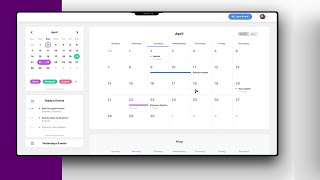 Modern Event Planner  Scheduler  C WinForms with Database [upl. by Charlie]