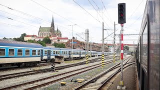 From the southern border to Brno  Czechia from train 🇨🇿 [upl. by Eelrebmyk]