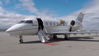 Flying Aboard the Bombardier Challenger 650 Business Jet – BJT [upl. by Egdirdle]