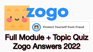 Zogo Protect Yourself From Fraud Answers Full Module [upl. by Marvel]