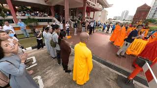 Vesak Day  3 steps 1 bow at Kong Meng San in Singapore [upl. by Innavoij]