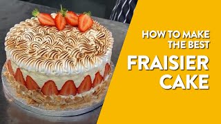 How to make the best Fraisier Cake  a classic French strawberry sponge cake [upl. by Eerej]