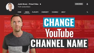 How to Change YouTube Channel Names StepbyStep [upl. by Alekat]