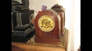 Ansonia clock in home made case [upl. by Nosemyaj894]