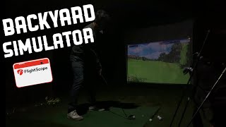 My Backyard Golf Simulator  Mevo Plus [upl. by Itnuahsa]