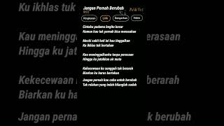 Lirik Google Jangan Pernah Berubah [upl. by Allerbag340]