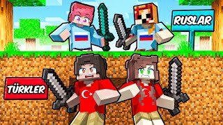 Minecraft MANHUNT AMA TÜRKİYE VS RUSYA YARIŞIYOR 🇹🇷 ⚔️ [upl. by Nireves]