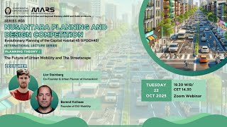 Series 03 Planning Theory The Future of Urban Mobility and The Streetscape [upl. by Kcinnay942]