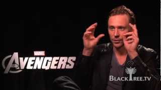 THE AVENGERS Tom Hiddleston Gets Into Character [upl. by Elauqsap96]