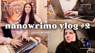 nanowrimo writing vlog 2  im behind already [upl. by Fullerton]