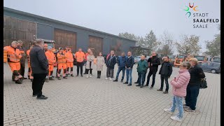 Der Umbau des Außenstandortes des Bauhofs SaalfeldSaale in Kleingeschwenda ist fertiggestellt [upl. by Ramunni]