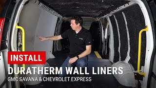 Installing DuraTherm Wall Liners in our GMC Savana [upl. by Bang]