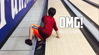 Bowling Trick Shots  I Fell on the Lane [upl. by Sollie321]