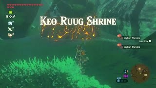 Zelda Breath of the Wild  Keo Ruug Shrine  Woodland Tower Region [upl. by Ttirrem]