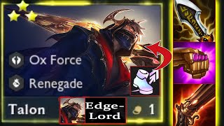 Featherweights III  EdgeLord Talon  Hybrid Carry Build Talon 4 Cost 3 Star  TFT SET 8 [upl. by Idmann293]