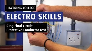 How To Test Continuity of Ring Final Circuit Protective Conductor  Electro 07 [upl. by Panthia305]