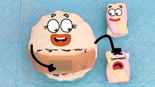 Family time food animation food surgery food challenges which one is real [upl. by Tristas137]