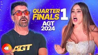 NEW Americas Got Talent ✨ Quarterfinals 1 ALL PERFORMANCES 🤩  AGT 2024 🇺🇸 [upl. by Yroffej]