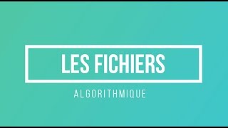 Algorithmique ASD  Les fichiers définition et déclarations  partie 1 Darija [upl. by Uzia750]