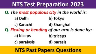 NTS Test Preparation 2023  NTS Preparation 2023  NTS NAT Test Preparation 2023  NTS Past Papers [upl. by Earized619]