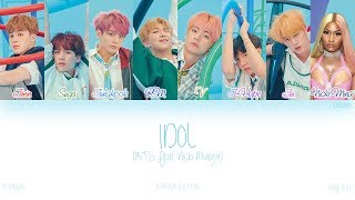 HANROMENG BTS 방탄소년단  IDOL Feat Nicki Minaj Color Coded Lyrics [upl. by Persian170]