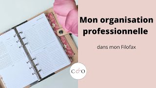 Mon organisation professionnelle dans mon Filofax The Original Patent [upl. by Porche]