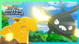 Goh’s Drowzee Battles  Pokémon Master Journeys The Series  Official Clip [upl. by Hutchins]