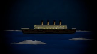 Titanic Sinks 2D Animation  Made with Toon Boom Studio [upl. by Geithner737]