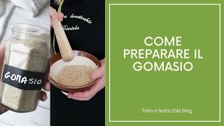 Come preparare il gomasio [upl. by Danica]