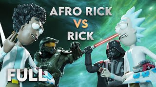 Rick Sanchez Duels Afro Rick  Darth Vader vs Master Chief In YuGioh Rick amp Morty [upl. by Anileba]