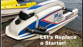 1980 Kawasaki JS440 Starter Install [upl. by Anniala250]