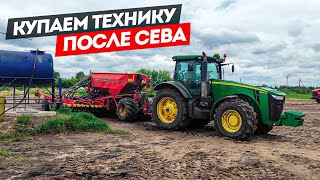 quotВылизываюquot сеялку Rapid A600C после трёх дней сева quotУмерquot трактор ДТ75д [upl. by Romito35]