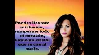 Demi Lovato  Skyscraper Spanish Rascacielo  Lyrics Letra HD [upl. by Caro]