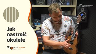 Jak nastroić ukulele – dźwięki strun ukulele w tonacji C [upl. by Eiuqnimod444]