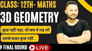 Grand Revision Class 12  Day 3   Three Dimensional Geometry Chapter 11 Math  Shivang Gupta [upl. by Hiram]