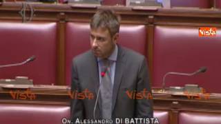 Di Battista parla di vitalizi e si quotaccendequot la Boldrini lo caccia dalla Camera [upl. by Eiramanna]