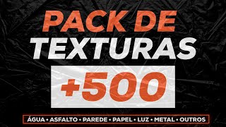 PACK DE TEXTURAS para PHOTOSHOP  de 500 texturas com alta resolução GRÁTIS 2021 [upl. by Luemas]