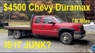 I Bought A Chevy Duramax For Just 4500 Is It Junk [upl. by Htiduj]