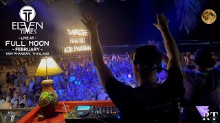 Eleven Times  TechnoPsy Set  Full Moon Koh Phangan FEB 2024 [upl. by Ummersen]