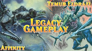 MTG Legacy 1K  R6 Quarter Finals Mono Blue Affinity vs Temur Eldrazi [upl. by Lauren]