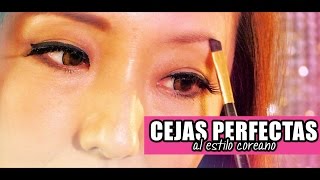 MAKE UP Cejas perfectas al estilo coreano  JiniChannel [upl. by Rosenquist]