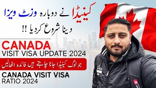 Canada Visit Visa Update 2024  Canada Visa Ratio  Golden time now to Apply Canada Visa [upl. by Eseekram672]