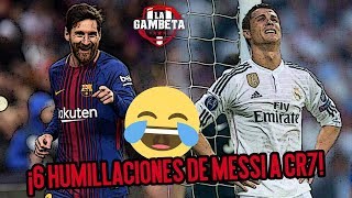 6 veces que MESSI humilló a RONALDO en la cancha [upl. by Plath]